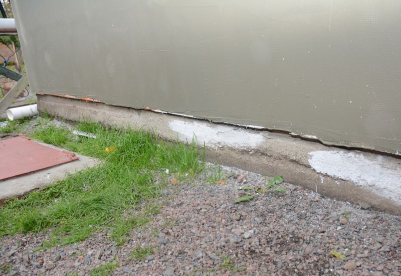 Repaired Foundation Walls